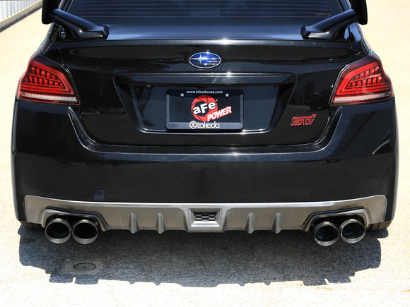 Takeda 3 IN to 2-1/2 IN 304 Stainless Steel Cat-Back Exhaust System Subaru WRX/STI 15-21 H4-2.0/2.5L (t)