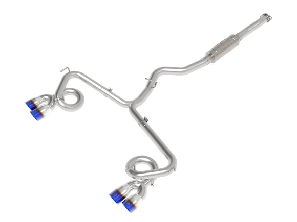 Takeda 3 IN to 2-1/2 IN 304 Stainless Steel Cat-Back Exhaust System Subaru WRX/STI 15-21 H4-2.0/2.5L (t)