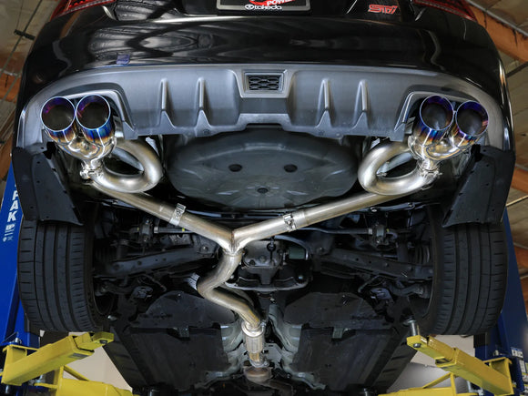 Takeda 3 IN to 2-1/2 IN 304 Stainless Steel Cat-Back Exhaust System Subaru WRX/STI 15-21 H4-2.0/2.5L (t)