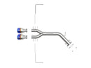 aFe Takeda 3in-2.5in 304 SS Axle-Back Exhaust w/Blue Flame Tip 19-20 Hyundai Veloster I4-1.6L(t)-4