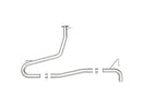 aFe Takeda 2-1/2in 304 SS Axle-Back Exhaust (No Muffler) 18-21 Hyundai Kona L4 1.6L (t)-5