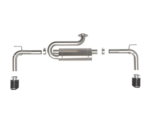 Takeda 2-1/2 IN 304 Stainless Steel Axle-Back Exhaust System Mazda CX-50 23-25 L4-2.5L/2.5L (t)