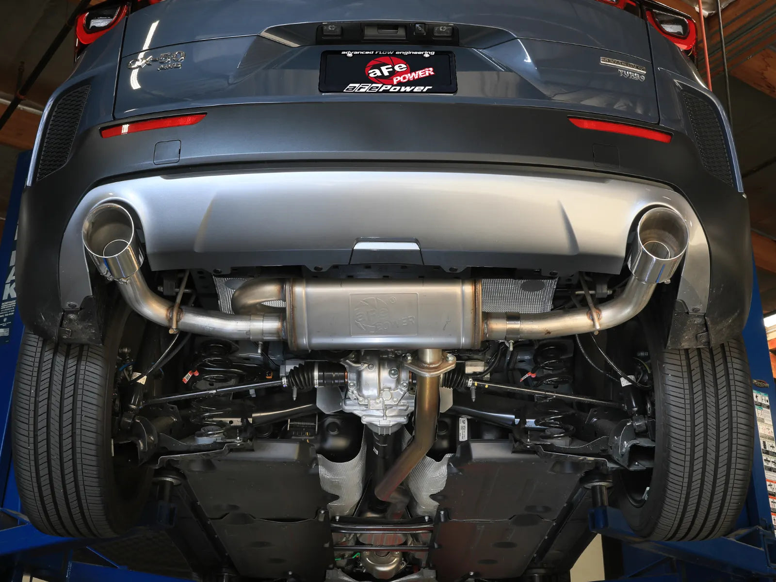 Takeda 2-1/2 IN 304 Stainless Steel Axle-Back Exhaust System Mazda CX-50 23-25 L4-2.5L/2.5L (t)