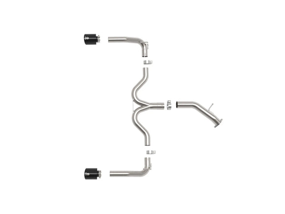 Takeda 3 IN to 2-1/2 IN 304 Stainless Steel Axle-Back Exhaust Kia Forte GT 20-21 L4-1.6L (t)