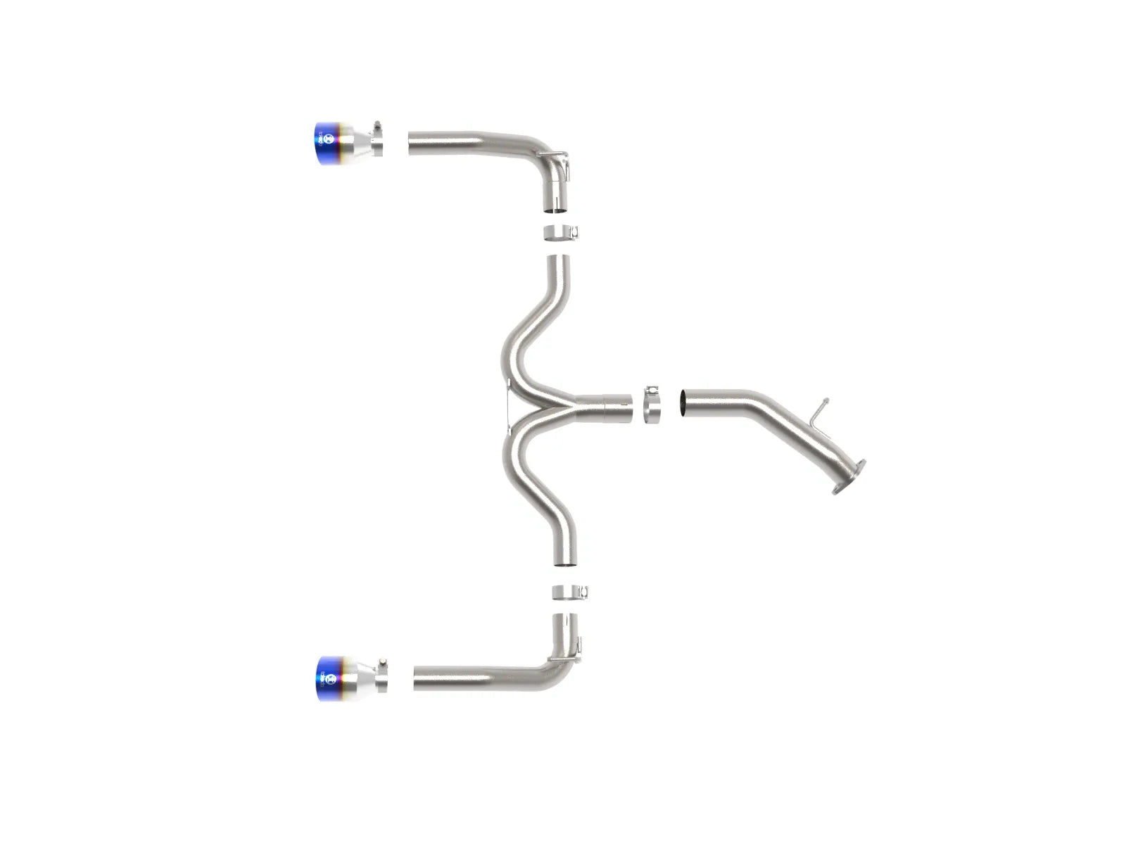 Takeda 3 IN to 2-1/2 IN 304 Stainless Steel Axle-Back Exhaust Kia Forte GT 20-21 L4-1.6L (t)