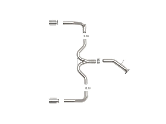 Takeda 3 IN to 2-1/2 IN 304 Stainless Steel Axle-Back Exhaust Kia Forte GT 20-21 L4-1.6L (t)