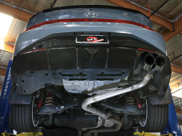 Takeda 3 IN 304 Stainless Steel Axle-Back Exhaust System Hyundai Elantra N Line 21-25 L4-1.6L (t)