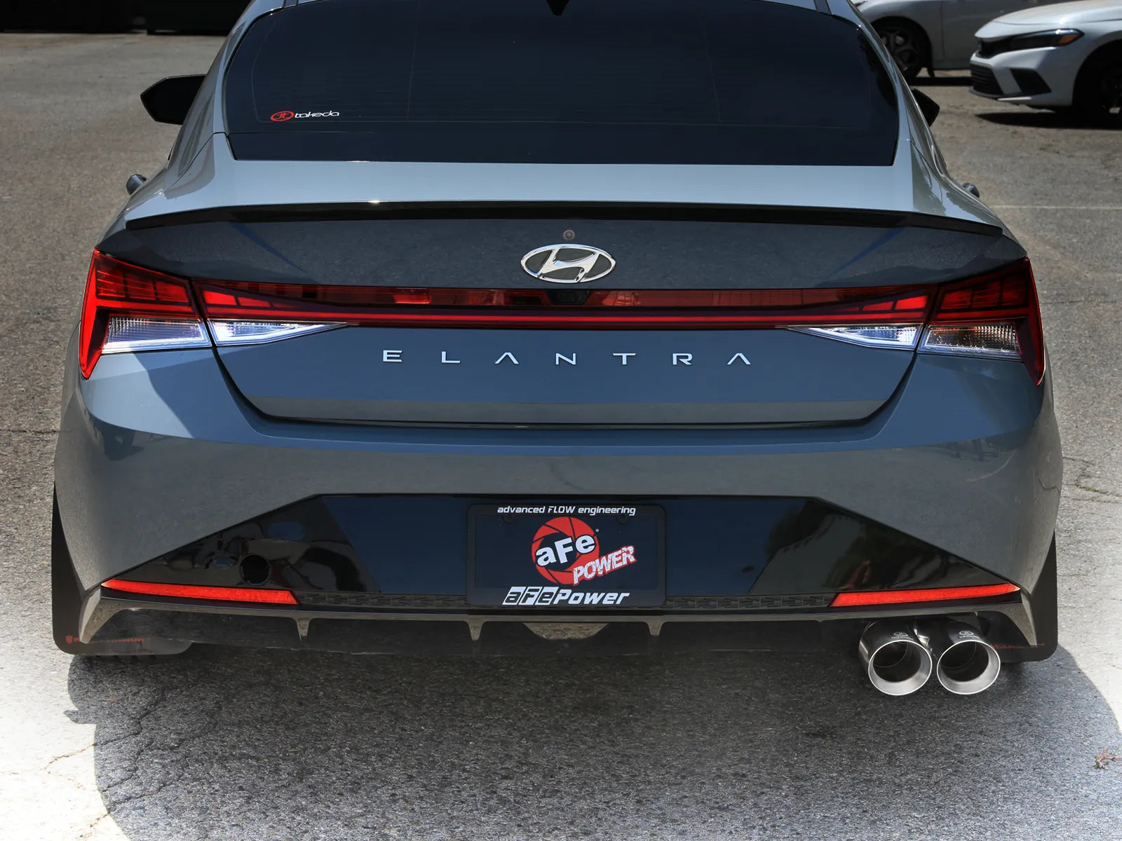 Takeda 3 IN 304 Stainless Steel Axle-Back Exhaust System Hyundai Elantra N Line 21-25 L4-1.6L (t)