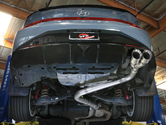 Takeda 3 IN 304 Stainless Steel Axle-Back Exhaust System Hyundai Elantra N Line 21-25 L4-1.6L (t)