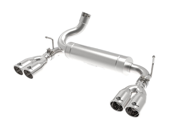 aFe Vulcan Series 2.5in 304 SS Axle-Back Exhaust Polished 07-18 Jeep Wrangler (JK) V6-3.6/3.8L