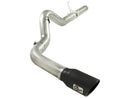 aFe MACHForce XP 5in DPF-Back 409SS Exhaust Dodge Diesel Trucks 07.5-12 L6-6.7L (td) Black Tip-1