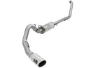 Large Bore-HD 4 IN 409 Stainless Steel Turbo-Back Exhaust System w/ Polished Tip Ford Excursion 00-03 V8-7.3L (td)-1