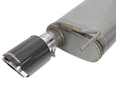 aFe MACH Force Xp SS Axle Back Exhaust System w/ Carbon Fiber Tips 15-17 Ford Mustang GT V8-5.0L-3