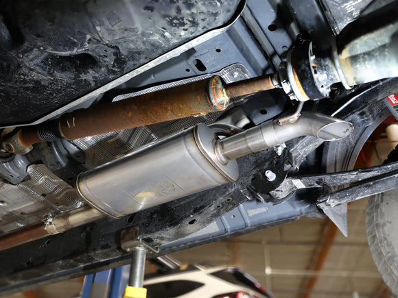 ROCK BASHER 2-1/2 IN 409 Stainless Steel Cat-Back Exhaust System Ford Ranger 24-25 L4-2.3L (t)