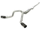 Large Bore-HD 4 IN 409 Stainless Steel Downpipe-Back Exhaust System w/ Black Tip GM Diesel Trucks 02-04 V8-6.6L (td) LB7-1