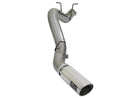 aFe LARGE BORE HD 5in 409-SS DPF-Back Exhaust w/Polished Tip 2017 GM Duramax V8-6.6L (td) L5P-1