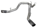aFe LARGE BORE-HD 4in 409-SS DPF-Back Exhaust w/Dual Black Tips 2017 GM Duramax V8-6.6L (td) L5P-1
