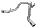 aFe Large Bore-HD 4in 409-SS DPF-Back Exhaust w/Dual Polished Tips 2017 GM Duramax V8-6.6L (td) L5P-1