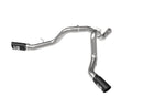 aFe Large Bore-HD 4in 409SS DPF-Back Exhaust System w/Black Tip 20 GM Diesel Trucks V8-6.6L (td) L5P-1