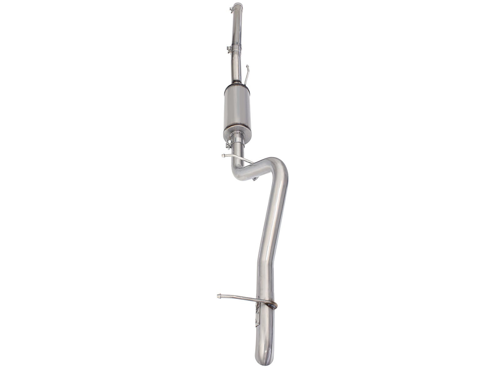 aFe MACHForce XP 2-1/2in SS-409 Cat-Back Exhausts w/ 18in Muffler 07-17 Jeep Wrangler V6-3.6L - 0