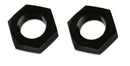 Mr. Gasket -4 AN Bulkhead Nuts (2) - Black-1