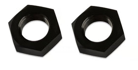 Mr. Gasket -4 AN Bulkhead Nuts (2) - Black