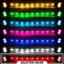 XK Glow Single Color XKGLOW LED Accent Light Motorcycle Kit Red - 8xPod + 2x8InStrips-1