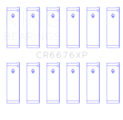 King Nissan VG30DE/VG30DETT/VG30E/VG30T Performance Rod Bearing Set - Size STD - 0