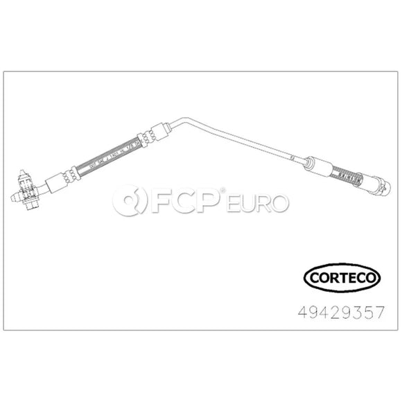 BMW Brake Hose - Corteco 34301165766