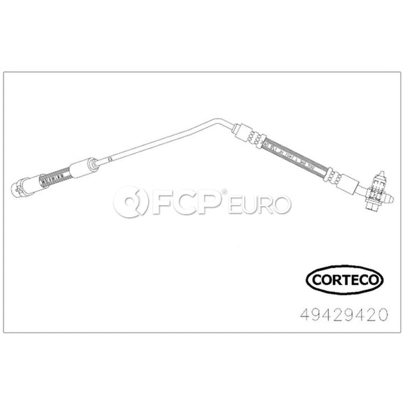 BMW Brake Hose Line - Corteco 34301165765