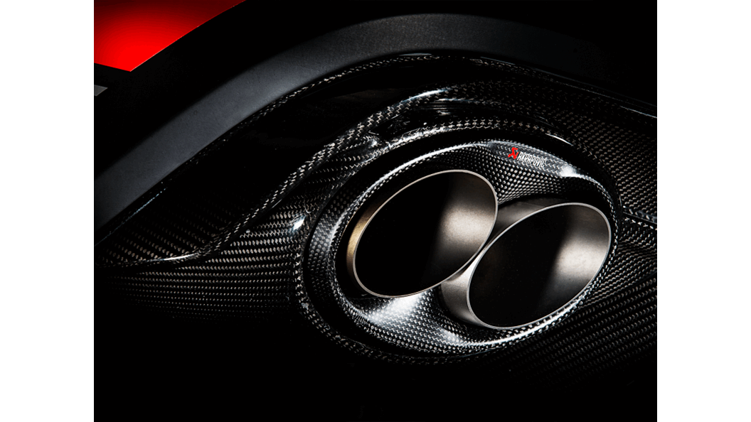 Akrapovic 2020+ Audi RS Q8 (4M) Evolution Line Cat Back (Titanium) w/Carbon Fiber/Titanium Tips