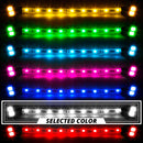 XK Glow Strips Single Color XKGLOW LED Accent Light Motorcycle Kit White - 8xPod + 2x8In-3