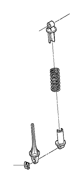 BMW Clutch Pedal Compression Spring (L=66mm) - Genuine BMW 21522227764 - 0