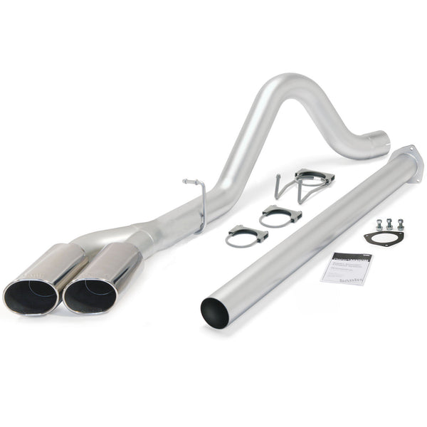 Banks Power 11-13 Ford 6.7L F250-350 Monster Exh Sys - SS Single-Dual Exh w/ Chrome Tips