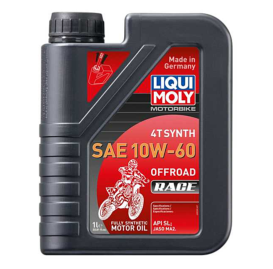 Motorbike 4T Synth SAE 10W-60 Offroad Race 1L (CASE OF 6) LM20186