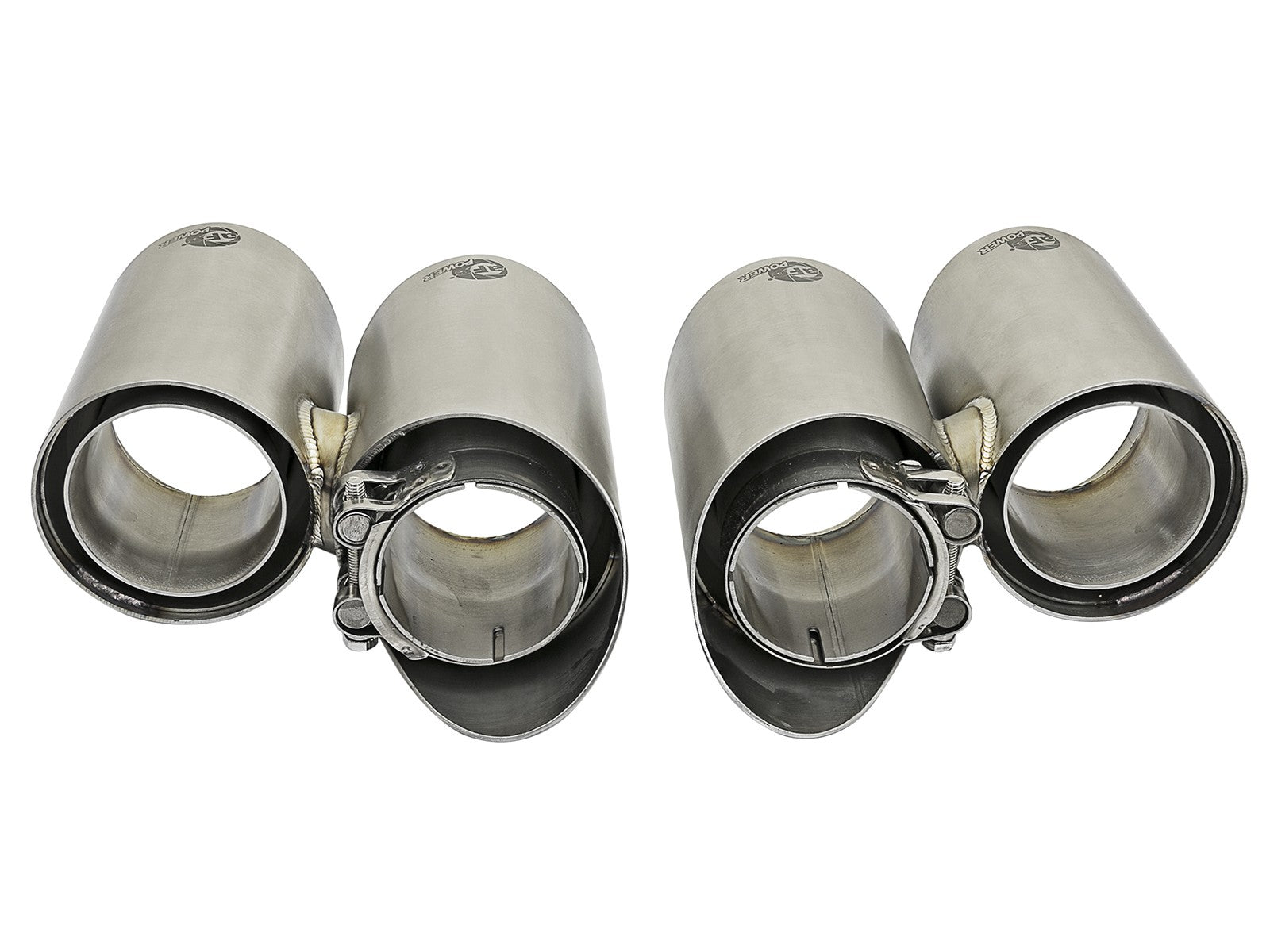 aFe MACH Force-Xp 304 SS OE Exhaust Tips Polished 12-16 Porsche 911 (C2S 991) H6 3.8L - 0