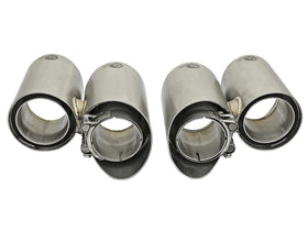 aFe MACH Force-Xp 304 SS OE Exhaust Tips Polished 12-16 Porsche 911 (C2S 991) H6 3.8L - 0