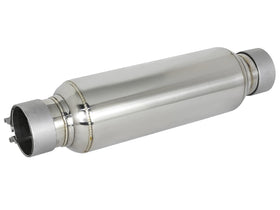 MACH Force-Xp 304 Stainless Steel Resonator 2-1/2 IN Inlet/Outlet x 4 IN Dia. x 12 IN Body x 15 IN Overall Length