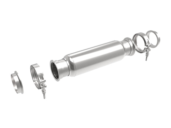 MACH Force-Xp 304 Stainless Steel Resonator 3 IN Inlet/Outlet x 4 IN Dia. x 12 IN Body x 16 IN Overall Length