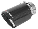 MACH Force-Xp 304 Stainless Steel Clamp-on Exhaust Tip Carbon Fiber 2-1/2 IN Inlet x 3-1/2 IN Outlet X 7 IN L-1