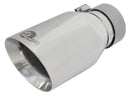 aFe MACH Force-Xp Univ 304 SS Double-Wall Clamp-On Exhaust Tip - Polished - 3in Inlet - 4.5in Outlet-1