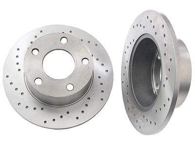 Rear Rotors (Cross-Drilled) | FWD Passat 98-05