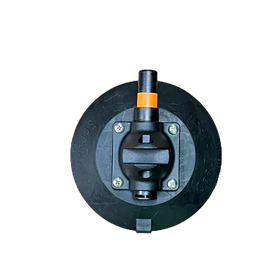 SeaSucker 6in. SeaSucker w/Flat-Top Stainless Steel D-Ring - Black