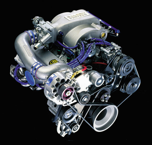 Vortech SHO Driver's Side Supercharging System w/V-7 YSi. Satin Finish