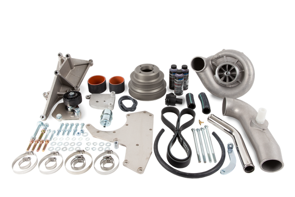 Vortech Tuner Kit. 1986-1993 5.0 Ford Mustang w/Cooler V3 Si. Satin Finish