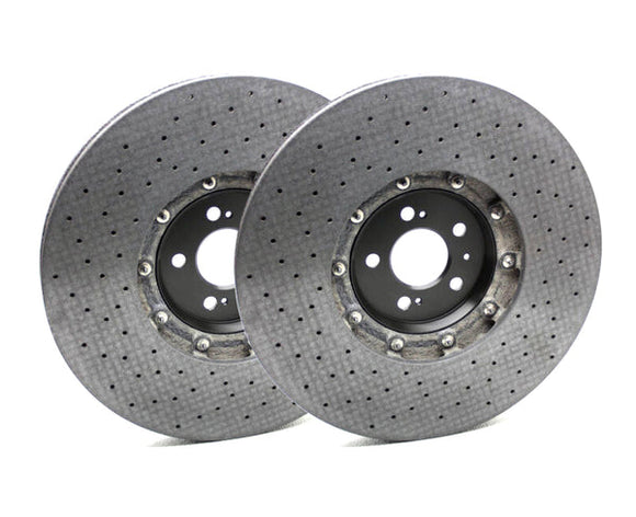Front Carbon-Ceramic Brake Rotor Set (420x40mm) - Audi / C7 RS7