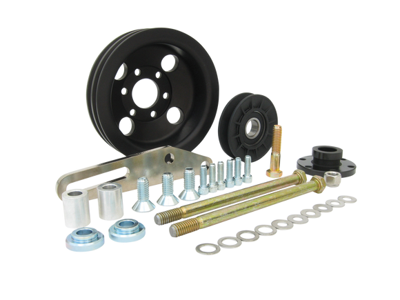 Vortech Small Block Chevy Power Steering Pump Mount Assembly. V-Belt