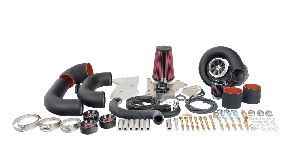Vortech Tuner Kit. Carb. GM LS-Swap. Passenger Side. LS Truck FEAD w/V-3 SCi. Bl