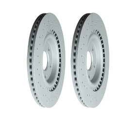 Cross Drilled Rear Brake Rotor Set (330x22mm) - Audi / B8 / S4 / S5 / C7 / A6 / A7 / SQ5 / D4 A8