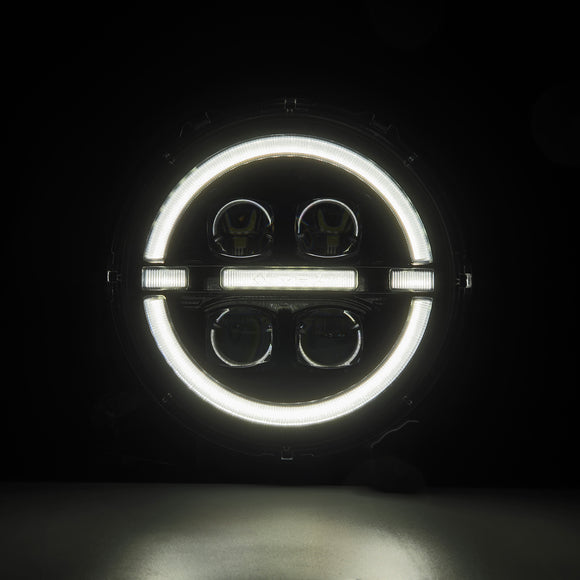 18-24 Jeep Wrangler JL/Gladiator JT NOVA-Series LED Projector Headlights Black